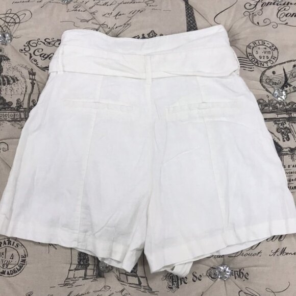 Habitual Girl's Belted High-Waist Linen-Blend Shorts - Picture 7 of 7